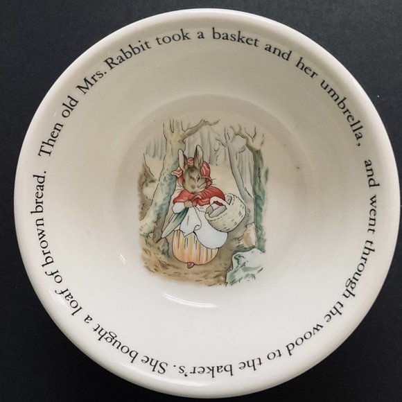 WEDGEWOOD Vintage "Peter Rabbit" Child's 3 Pc Set NWOT - Picture 3 of 9